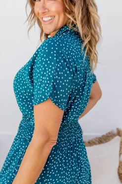 Proud Poppy Clothing Cameron Dress in Teal Discount