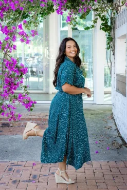 Proud Poppy Clothing Cameron Dress in Teal Discount