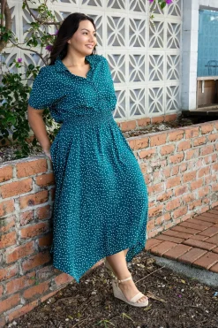 Proud Poppy Clothing Cameron Dress in Teal Discount