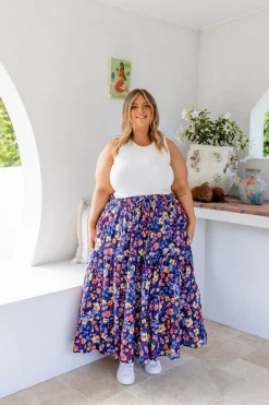 Proud Poppy Clothing Carrie Maxi Skirt in Posie Clearance