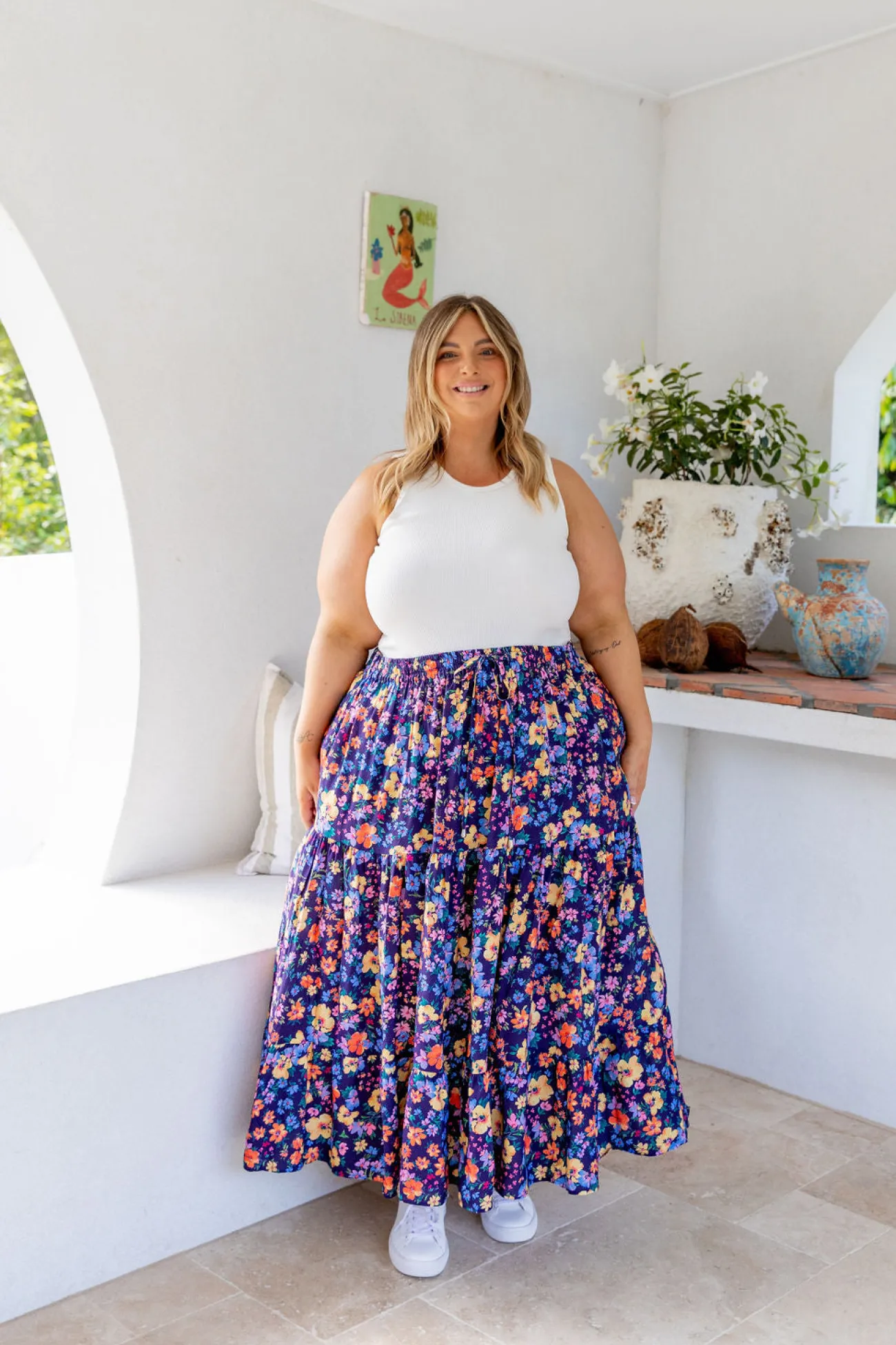 Proud Poppy Clothing Carrie Maxi Skirt in Posie Clearance