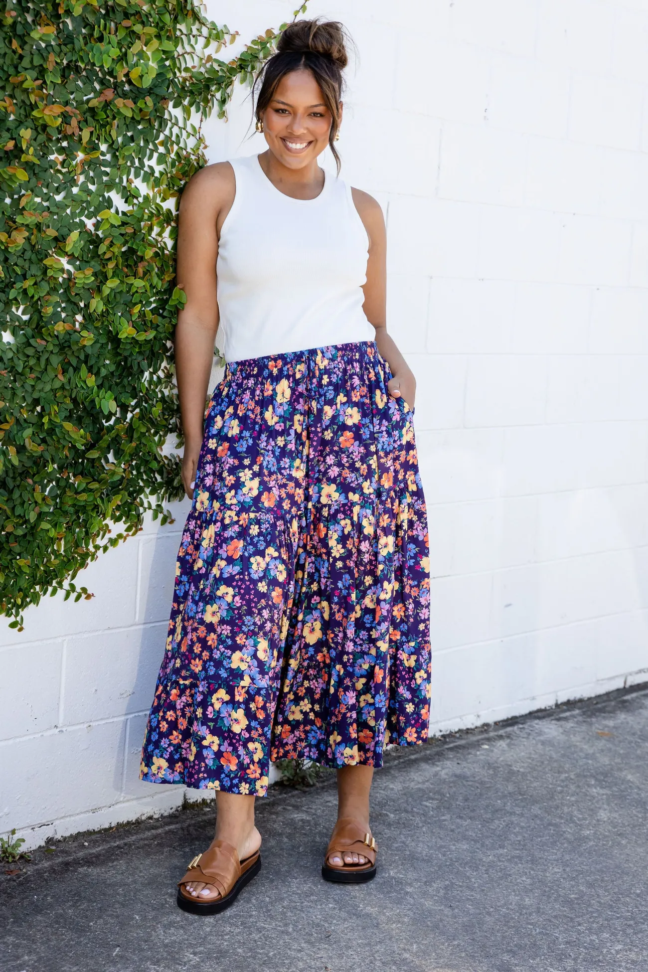 Proud Poppy Clothing Carrie Maxi Skirt in Posie Clearance