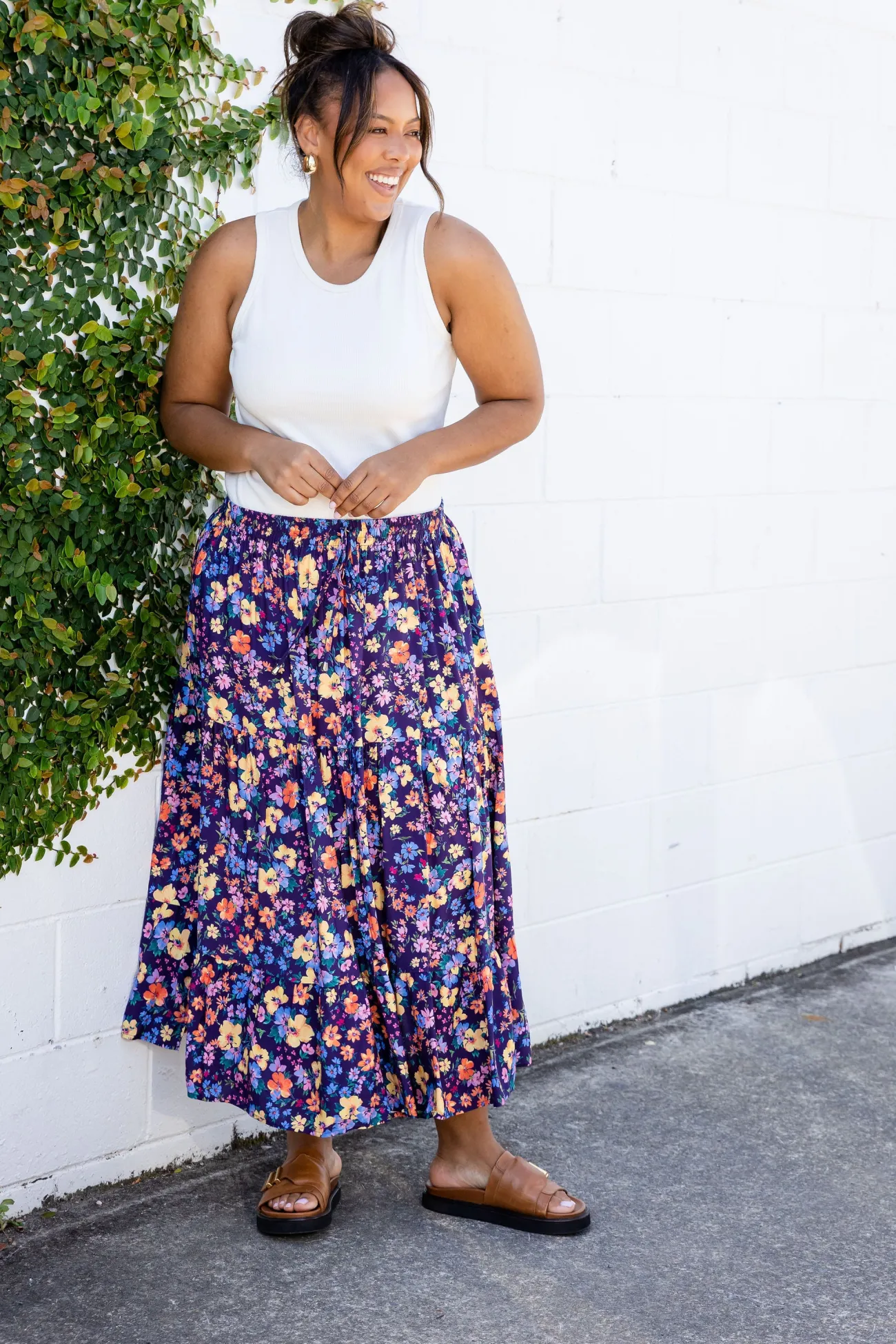 Proud Poppy Clothing Carrie Maxi Skirt in Posie Clearance