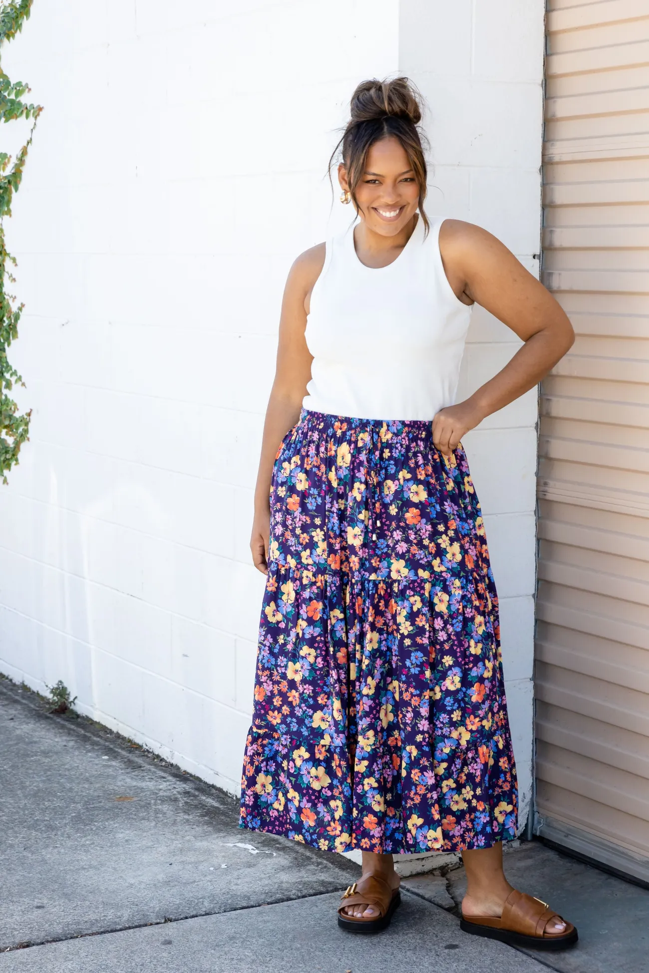 Proud Poppy Clothing Carrie Maxi Skirt in Posie Clearance