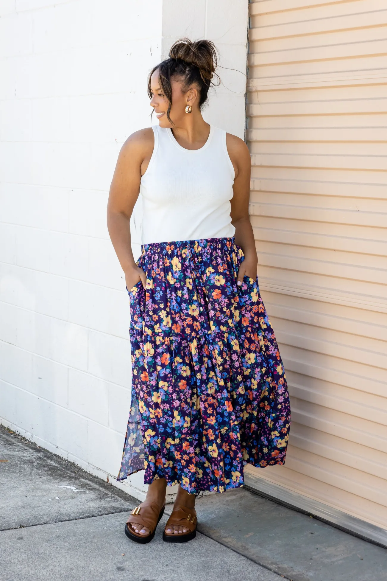 Proud Poppy Clothing Carrie Maxi Skirt in Posie Clearance