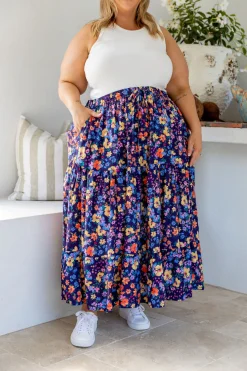 Proud Poppy Clothing Carrie Maxi Skirt in Posie Clearance