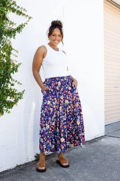 Proud Poppy Clothing Carrie Maxi Skirt in Posie Clearance