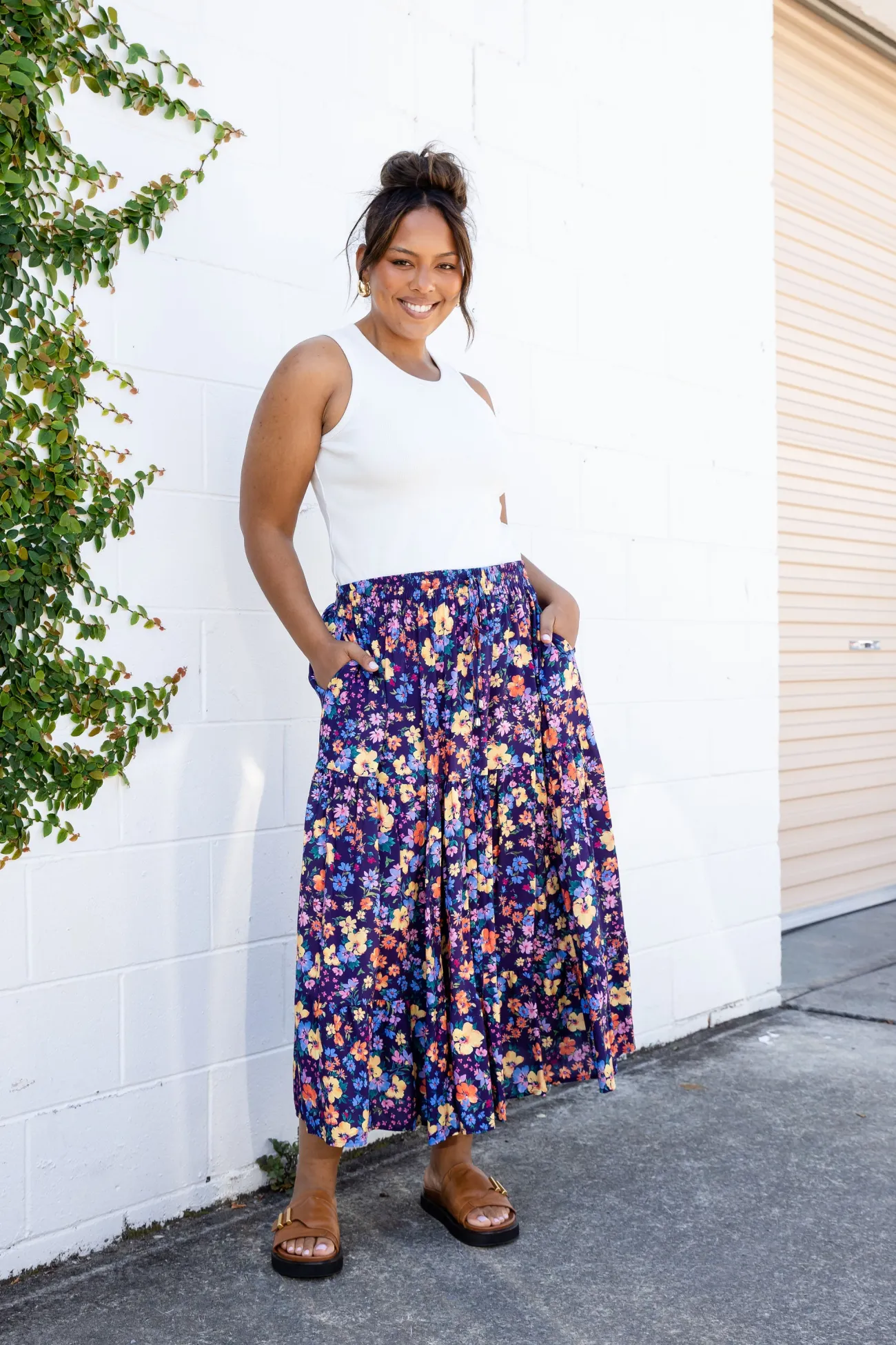 Proud Poppy Clothing Carrie Maxi Skirt in Posie Clearance