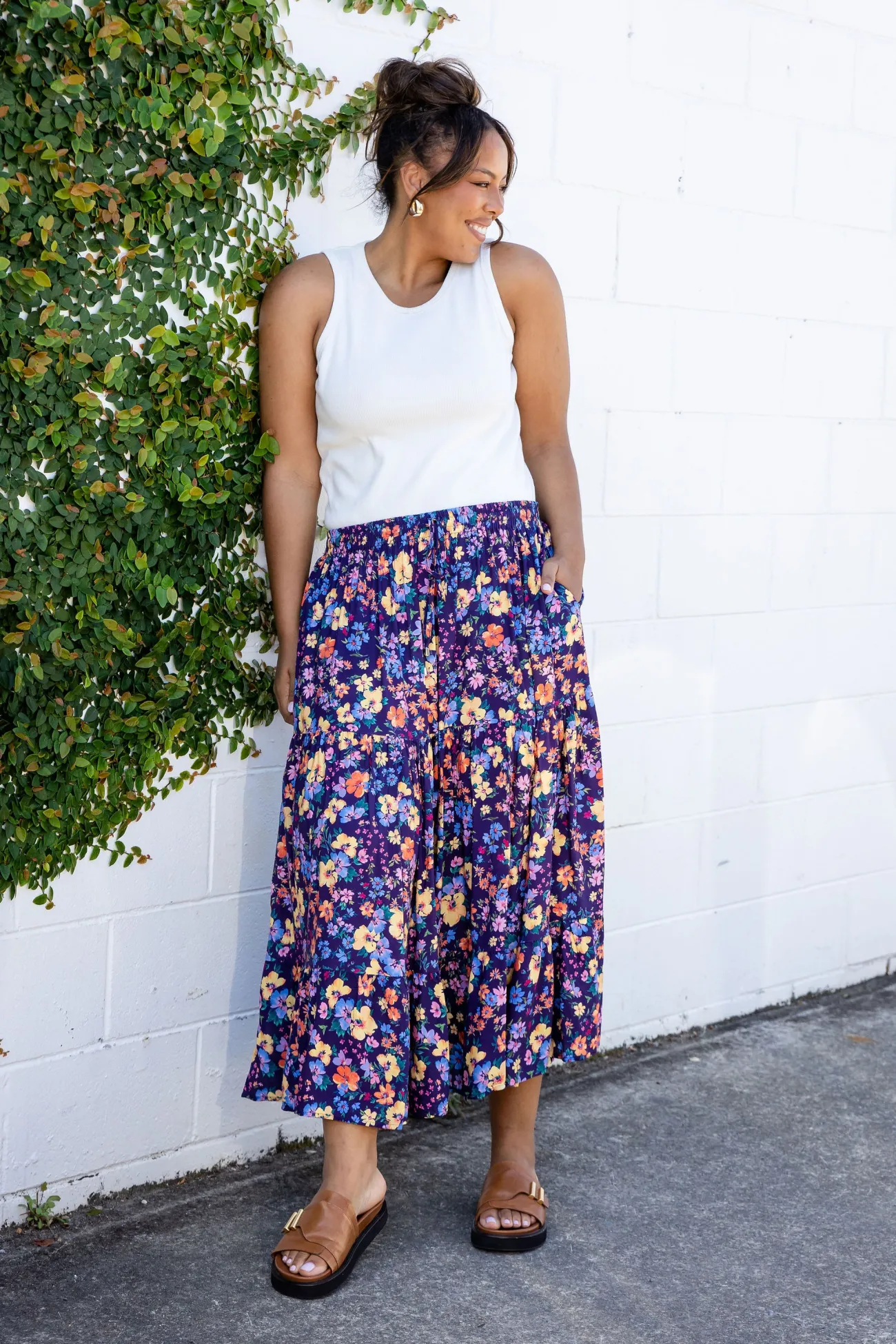 Proud Poppy Clothing Carrie Maxi Skirt in Posie Clearance
