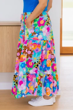 Proud Poppy Clothing Carrie Skirt in Floral Fancy by Kasey Rainbow Best