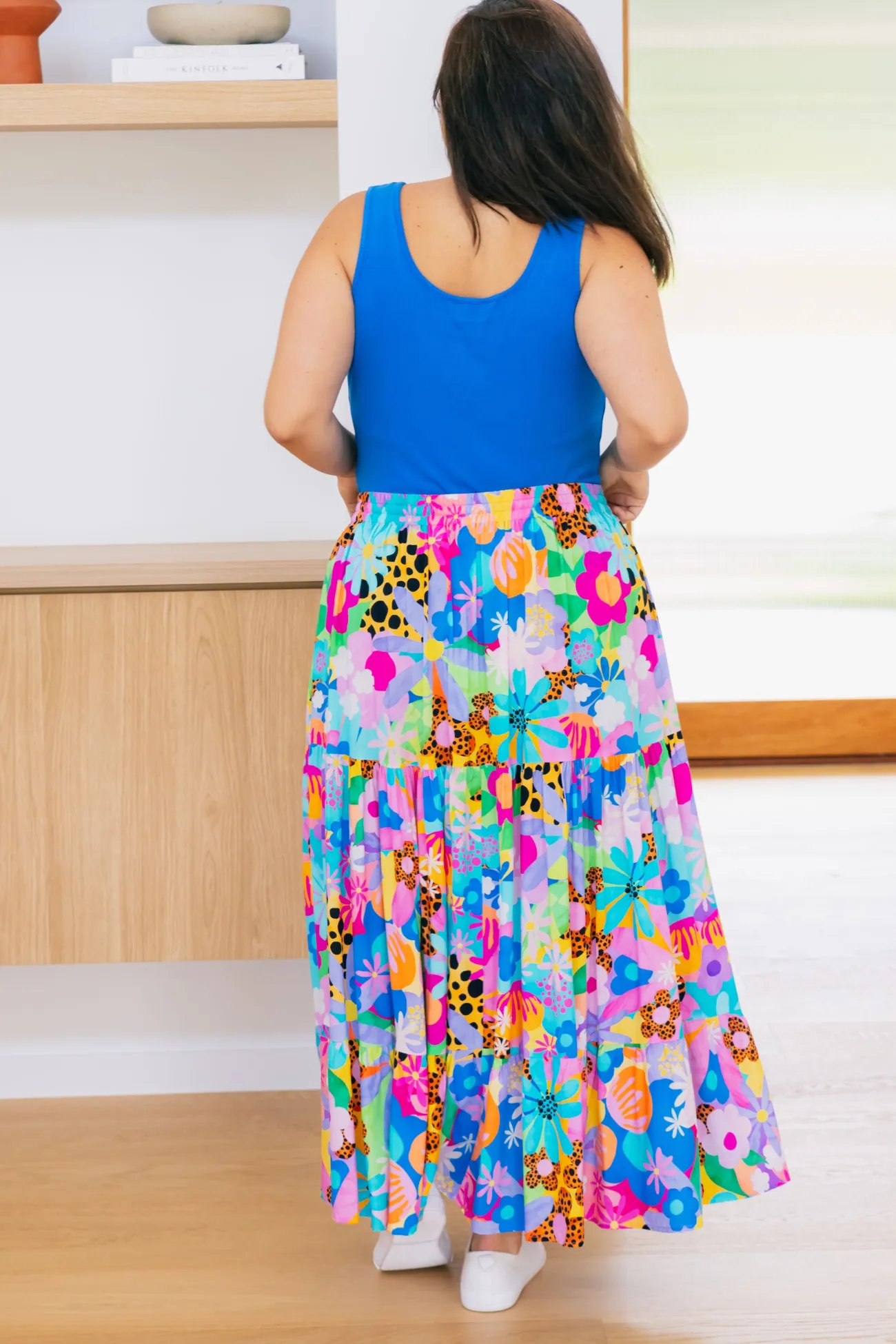 Proud Poppy Clothing Carrie Skirt in Floral Fancy by Kasey Rainbow Best