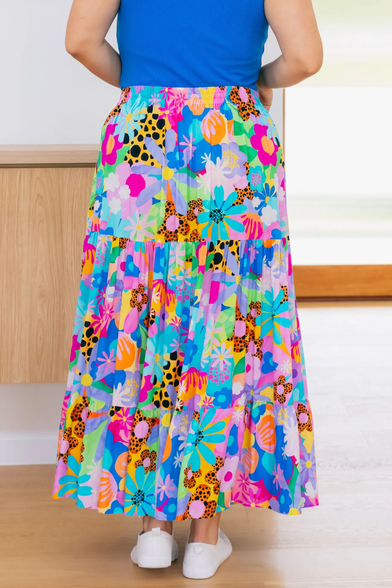 Proud Poppy Clothing Carrie Skirt in Floral Fancy by Kasey Rainbow Best