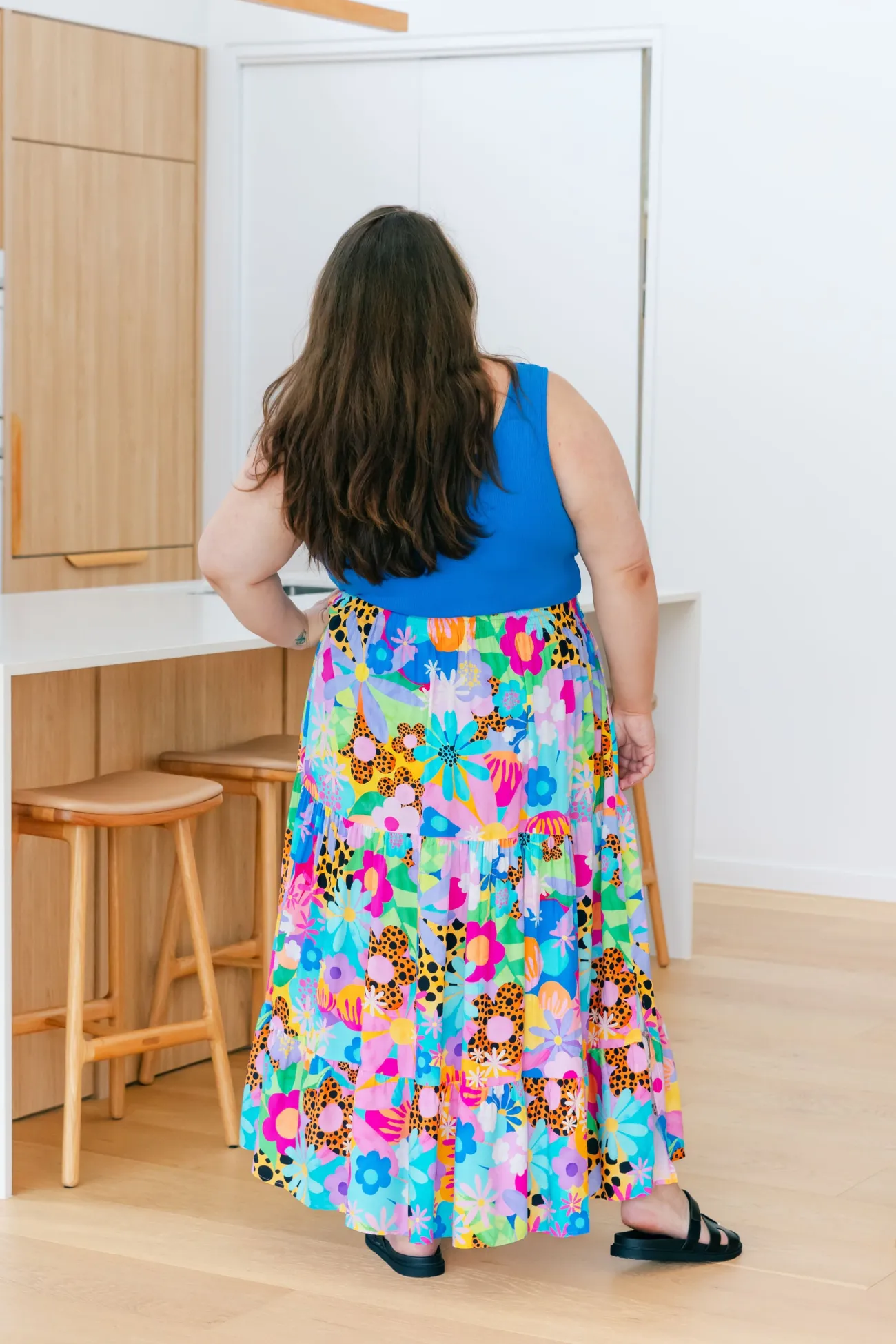 Proud Poppy Clothing Carrie Skirt in Floral Fancy by Kasey Rainbow Best