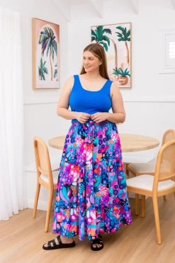 Proud Poppy Clothing Carrie Skirt in Midnight Safari by Kasey Rainbow Fashion