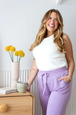 Proud Poppy Clothing Cassie Modal Blend Lounge Pants in Lavender Online