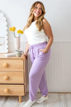 Proud Poppy Clothing Cassie Modal Blend Lounge Pants in Lavender Online