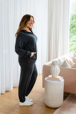 Proud Poppy Clothing Cassie Modal Blend Lounge Sweater in Shadow Online