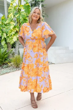 Proud Poppy Clothing Charlize Dress in Honey Bloom HoneyBloom Online