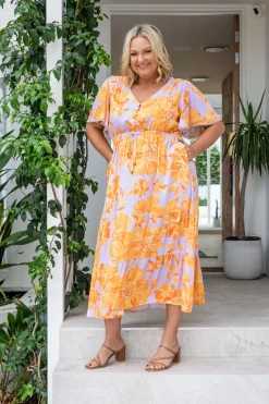 Proud Poppy Clothing Charlize Dress in Honey Bloom HoneyBloom Online