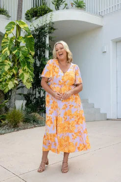 Proud Poppy Clothing Charlize Dress in Honey Bloom HoneyBloom Online
