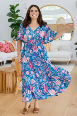 Proud Poppy Clothing Charlize Maxi Dress in Paisley Floral PaisleyFloral Hot