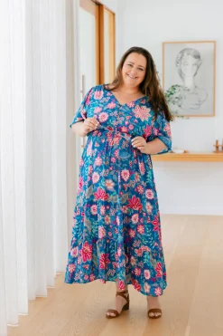 Proud Poppy Clothing Charlize Maxi Dress in Paisley Floral PaisleyFloral Hot