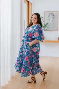 Proud Poppy Clothing Charlize Maxi Dress in Paisley Floral PaisleyFloral Hot