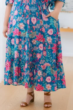 Proud Poppy Clothing Charlize Maxi Dress in Paisley Floral PaisleyFloral Hot
