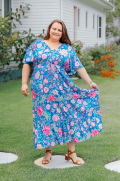 Proud Poppy Clothing Charlize Maxi Dress in Paisley Floral PaisleyFloral Hot