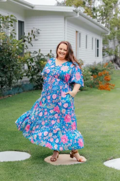 Proud Poppy Clothing Charlize Maxi Dress in Paisley Floral PaisleyFloral Hot