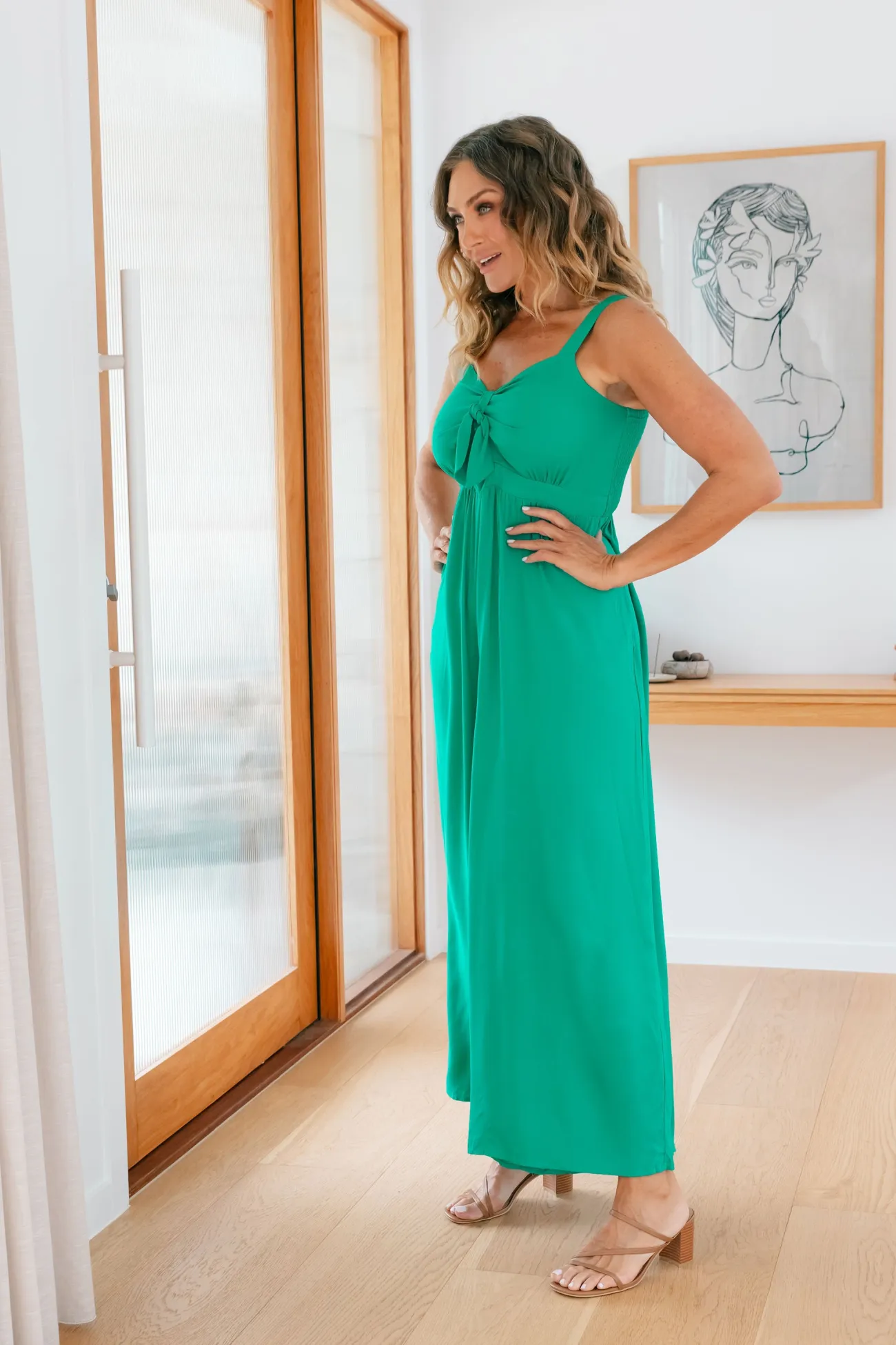 Proud Poppy Clothing Christina Jumpsuit in Green Hot
