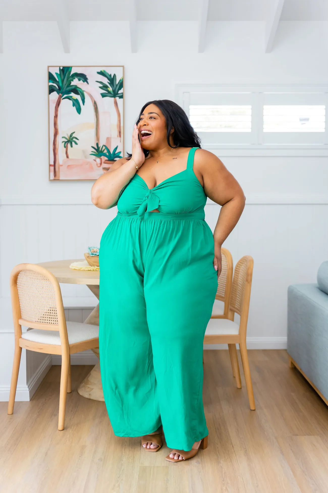Proud Poppy Clothing Christina Jumpsuit in Green Hot