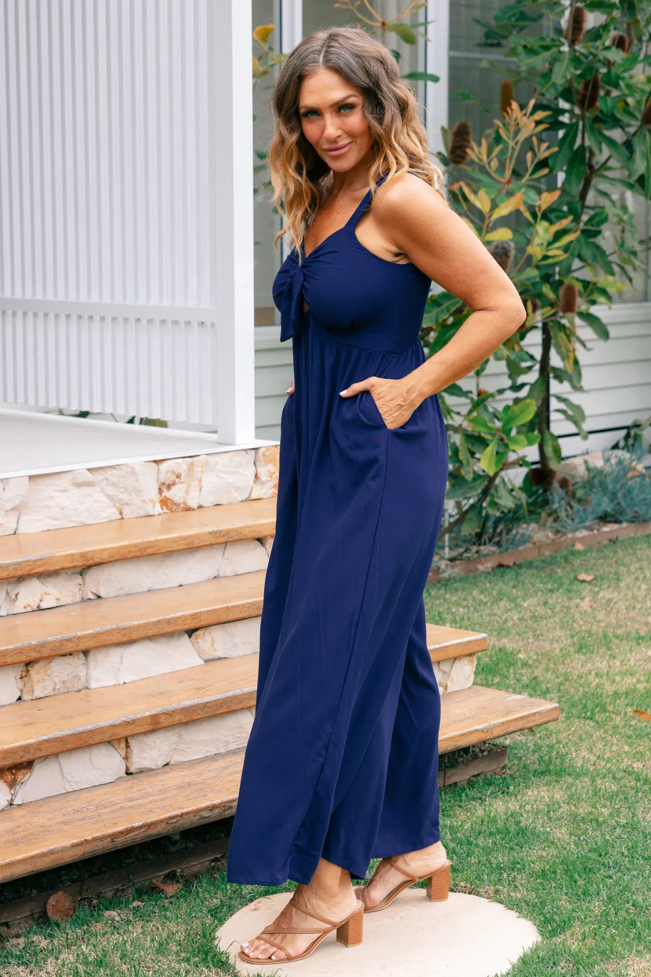 Proud Poppy Clothing Christina Jumpsuit in Navy Hot