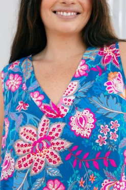Proud Poppy Clothing Dannie Top in Paisley Floral PaisleyFloral Hot