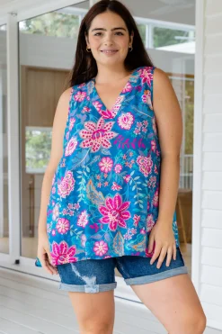 Proud Poppy Clothing Dannie Top in Paisley Floral PaisleyFloral Hot