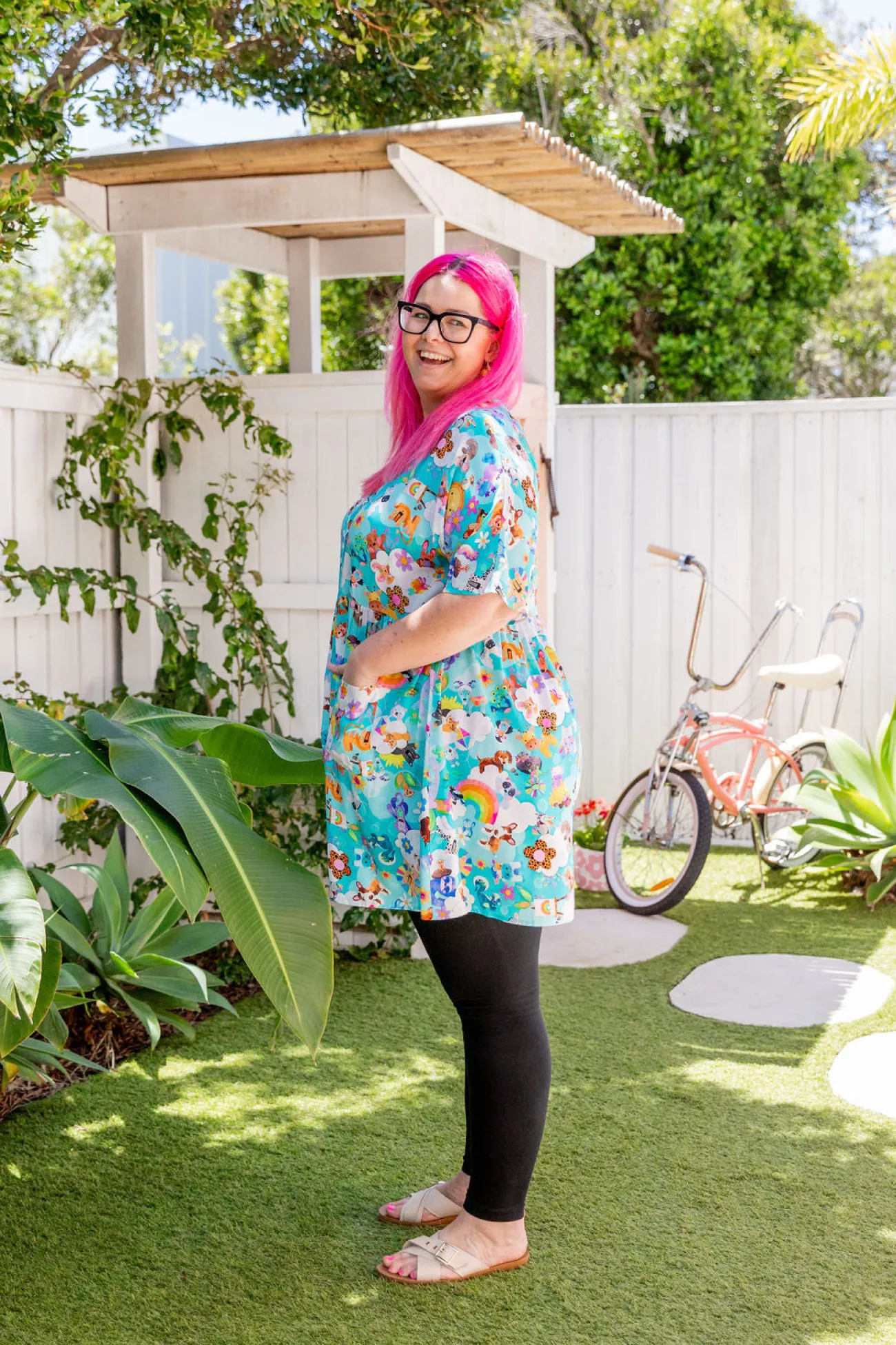 Proud Poppy Clothing Disco Dress in Kutopia by Kasey Rainbow KutopiabyKaseyRainbow Clearance