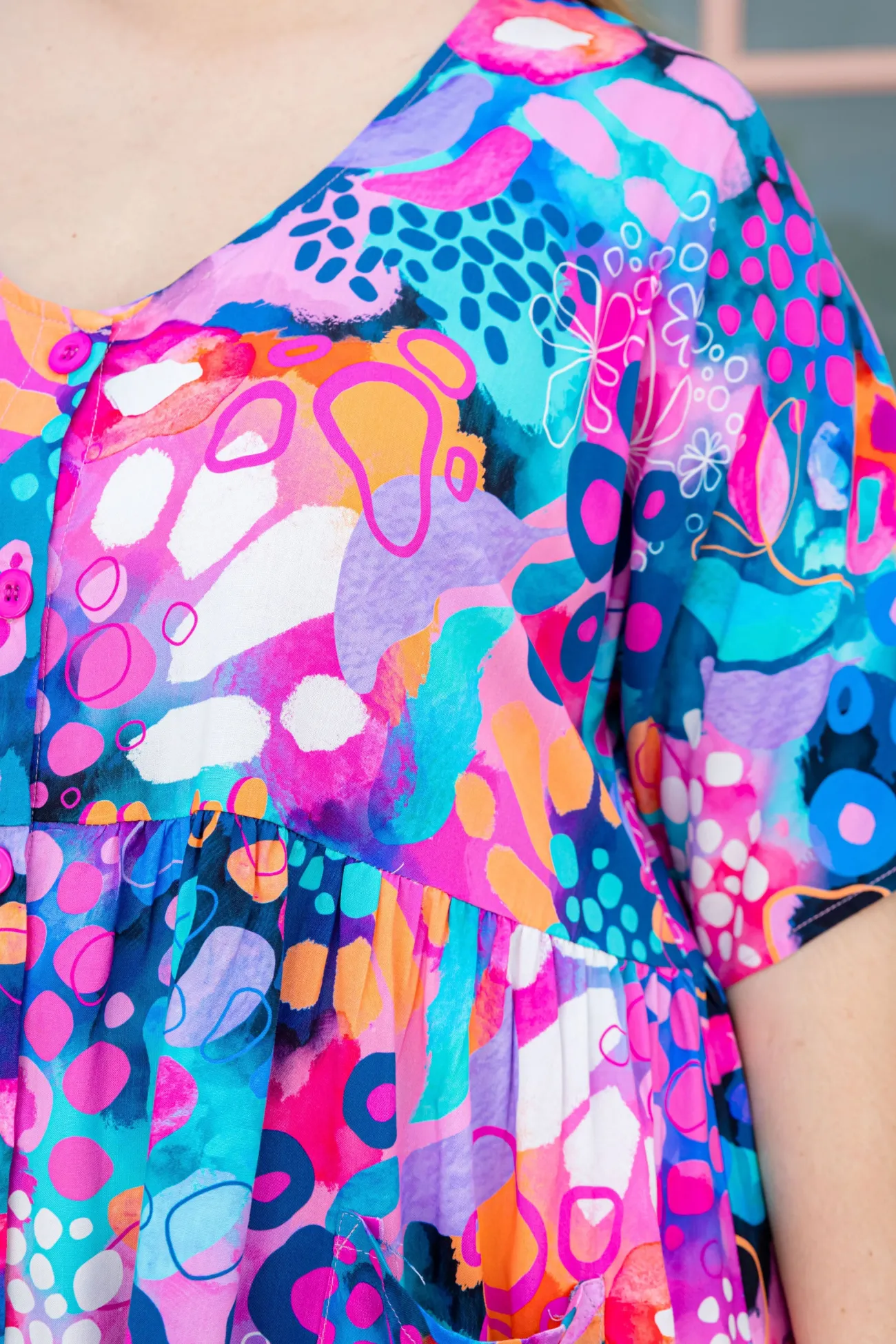 Proud Poppy Clothing Disco Dress in Midnight Safari by Kasey Rainbow Best