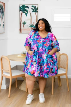Proud Poppy Clothing Disco Dress in Midnight Safari by Kasey Rainbow Best
