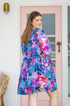 Proud Poppy Clothing Disco Dress in Midnight Safari by Kasey Rainbow Best