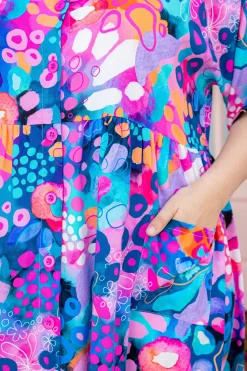 Proud Poppy Clothing Disco Dress in Midnight Safari by Kasey Rainbow Best