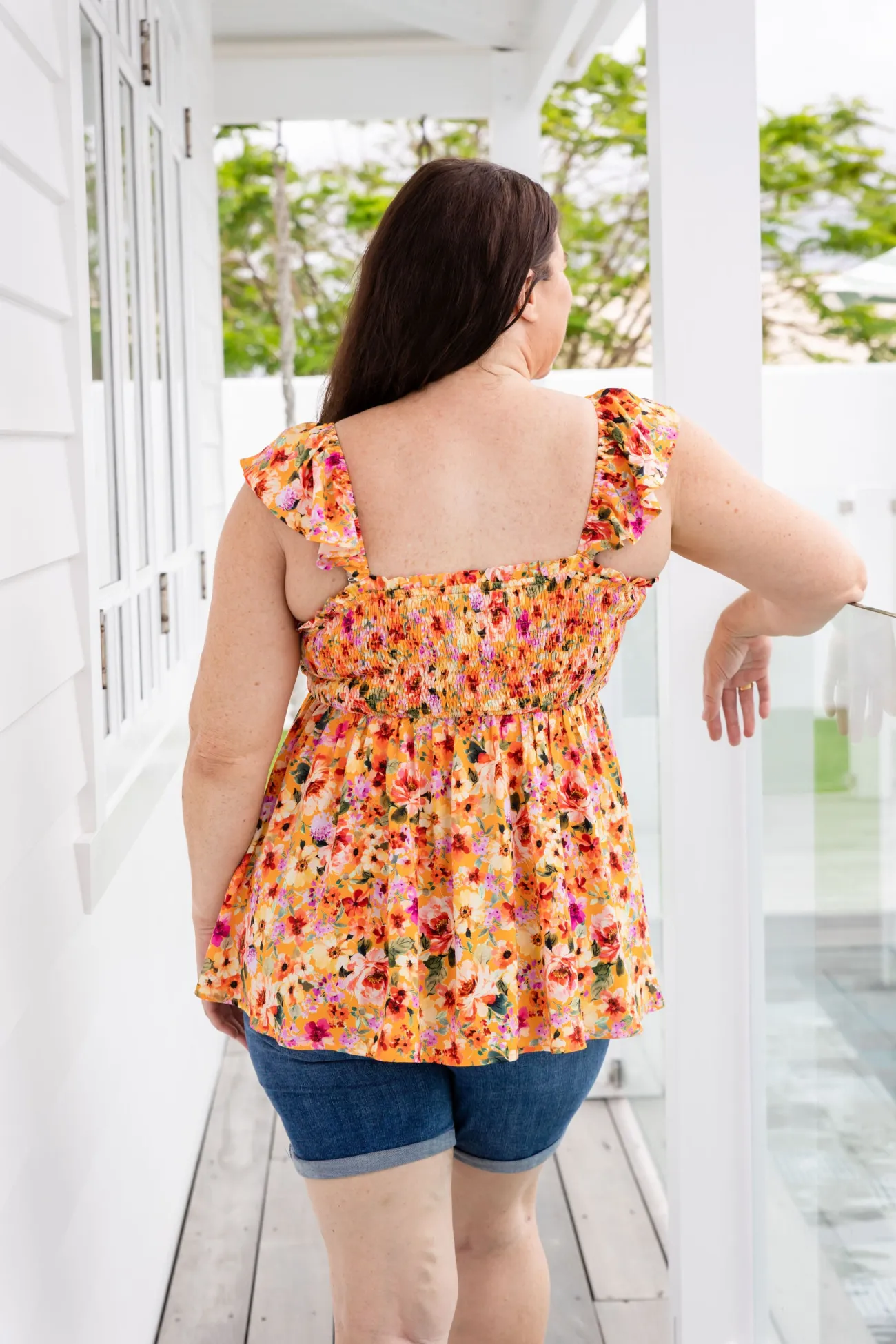 Proud Poppy Clothing Ellie Top in Sunshine Floral SunshineFloral Sale
