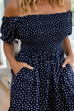 Proud Poppy Clothing Emily Playsuit in Navy Sale