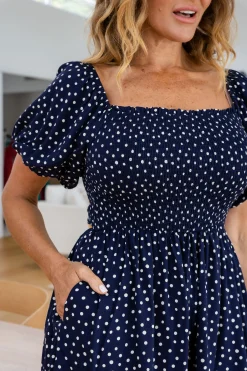 Proud Poppy Clothing Emily Playsuit in Navy Sale