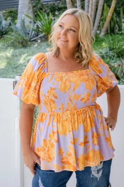 Proud Poppy Clothing Emily Top in Honey Bloom HoneyBloom New