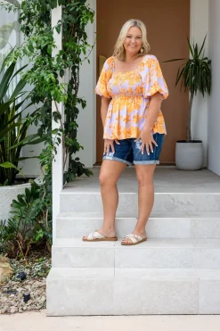 Proud Poppy Clothing Emily Top in Honey Bloom HoneyBloom New