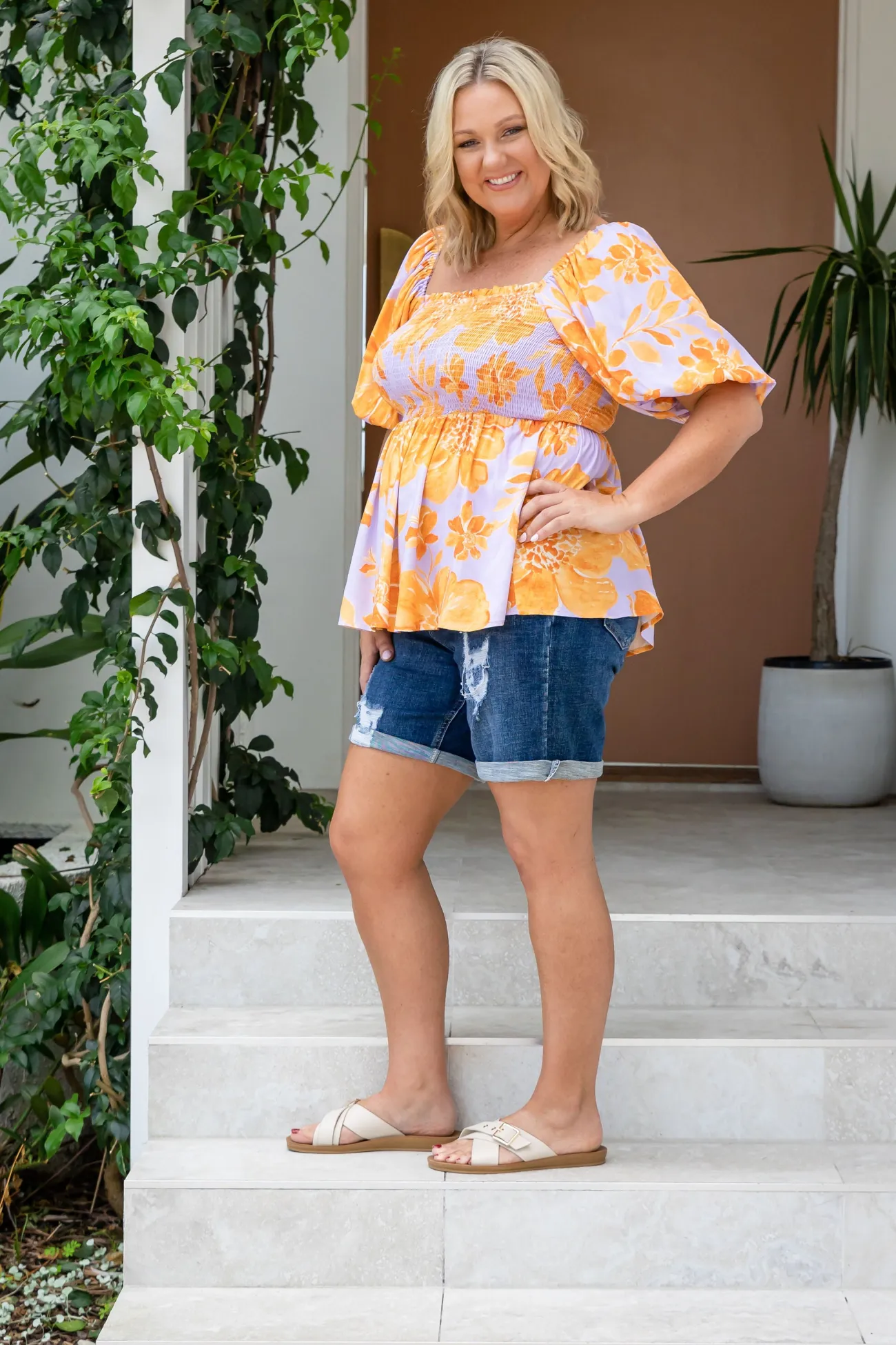 Proud Poppy Clothing Emily Top in Honey Bloom HoneyBloom New