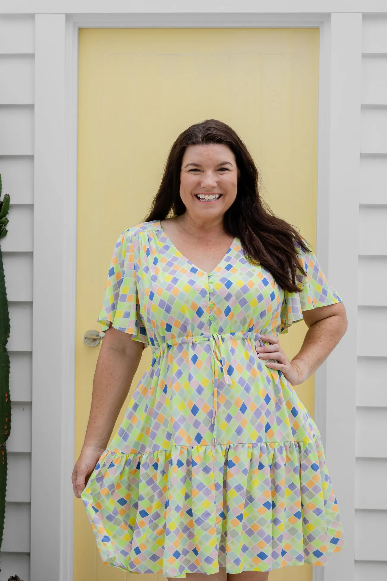 Proud Poppy Clothing Esmae Dress in Diced Clearance