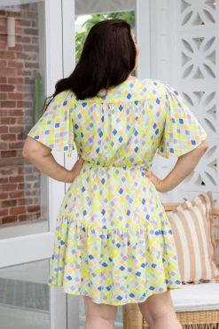 Proud Poppy Clothing Esmae Dress in Diced Clearance