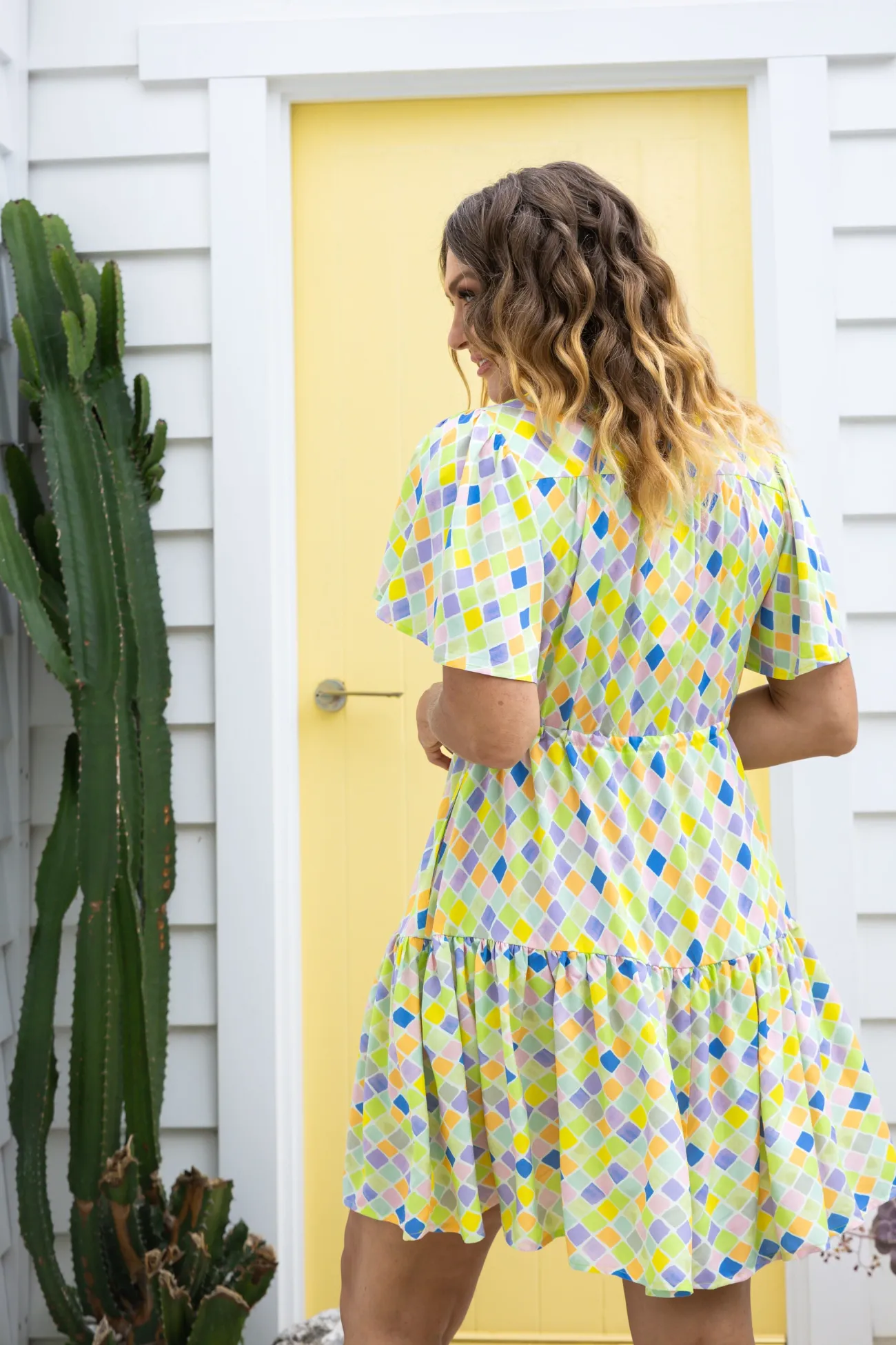 Proud Poppy Clothing Esmae Dress in Diced Clearance