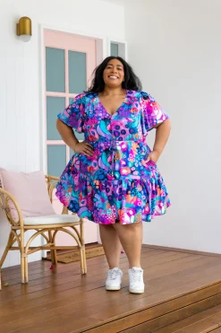 Proud Poppy Clothing Esmae Dress in Midnight Safari by Kasey Rainbow Hot